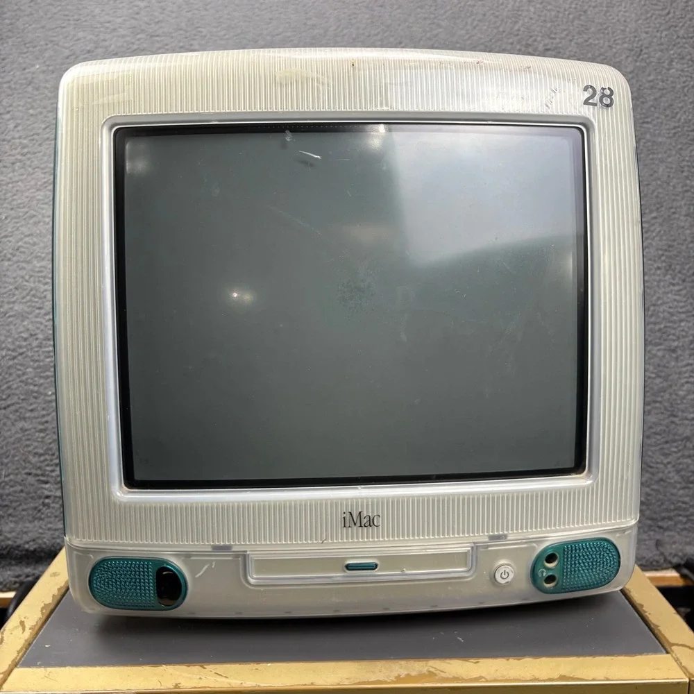 Apple iMac G3 233MHz Bondi Blue Vintage Desktop Computer M4984 PowerPC G3 1998